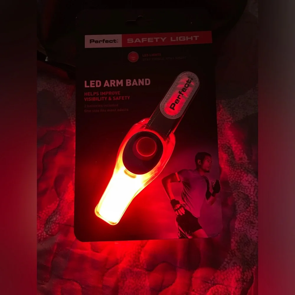 🆕 Perfect Fitness LED Lighted Armband for Increased Visibility. OSFM